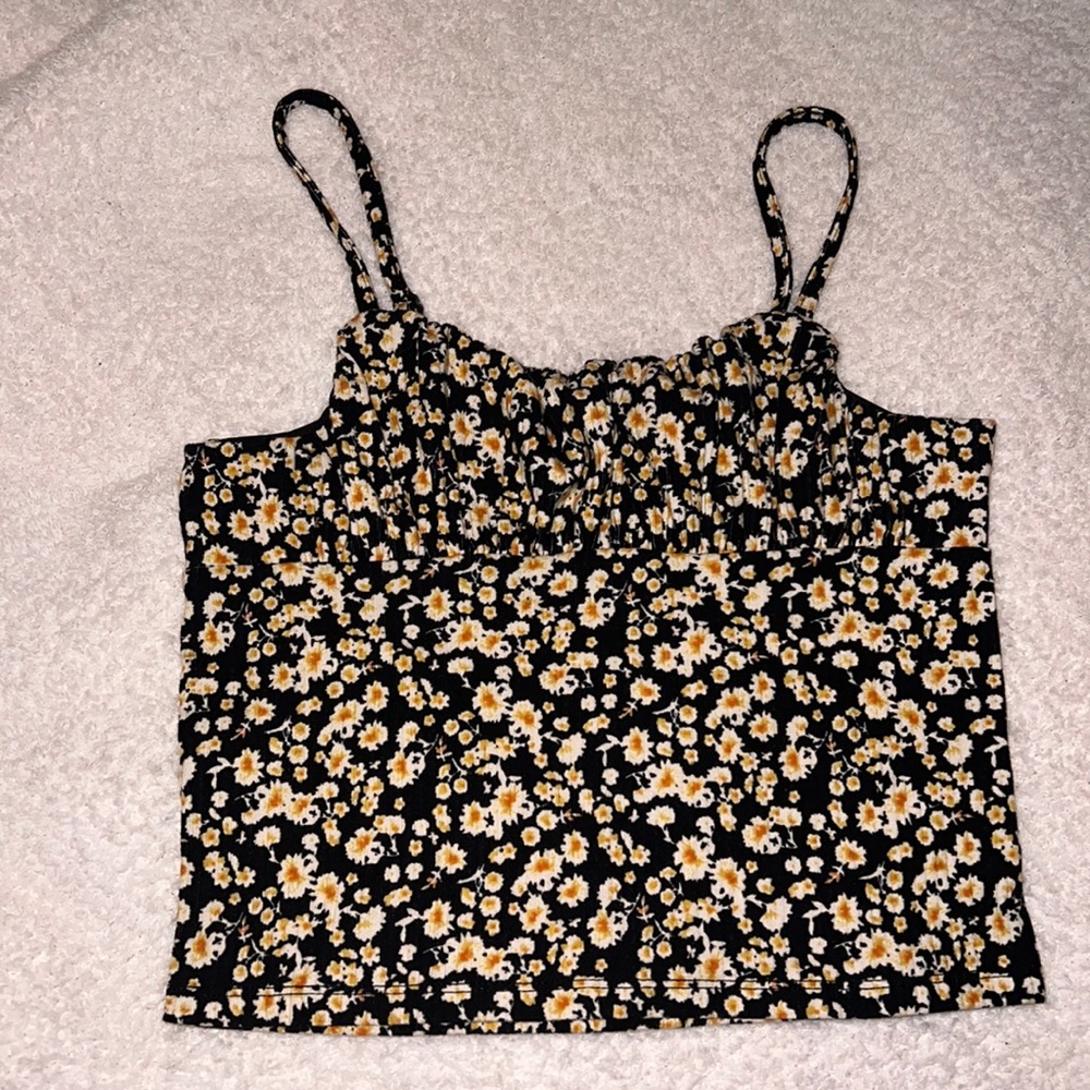 Live to be Spoiled Ruched Crop Cami Top